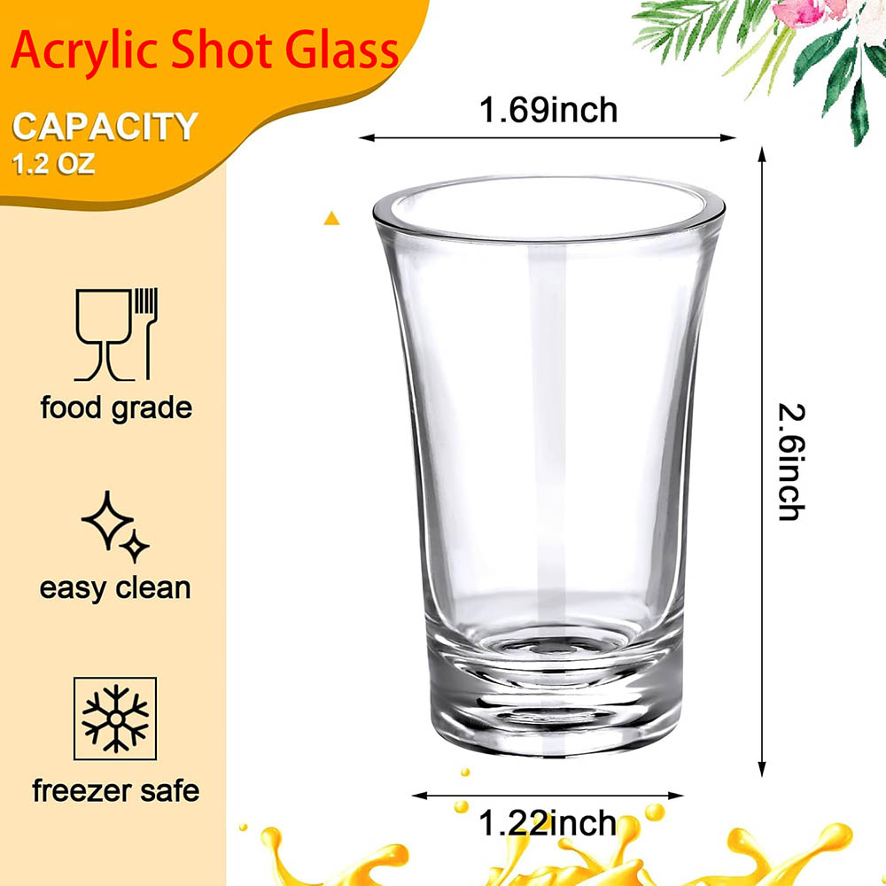 1.2oz Acrylic Shot Glass Bulk  - Espresso Shot Glass recension och pris