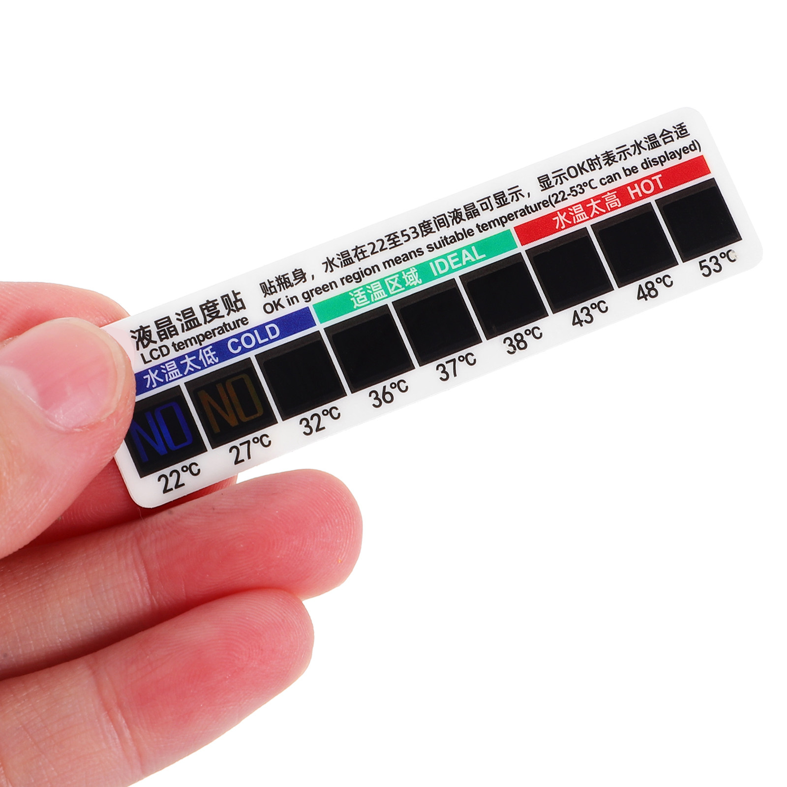 10Pcs Physiological Saline Tem - Temperature Strip Thermometer recension och pris