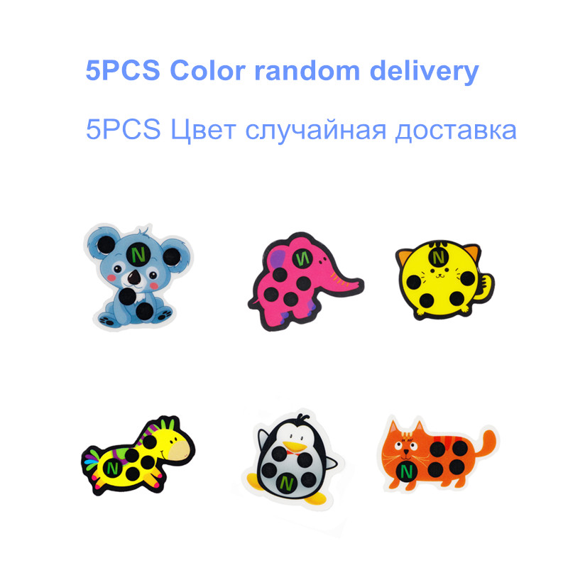 5pcs Baby Cute Cartoon Animal  - Temperature Strip Thermometer recension och pris