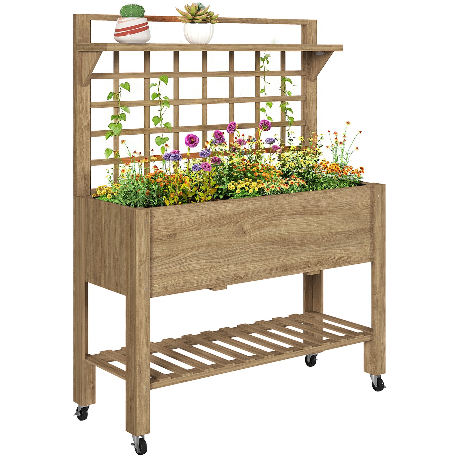Outdoor Wooden Elevated Growin - Coffee X recension och pris