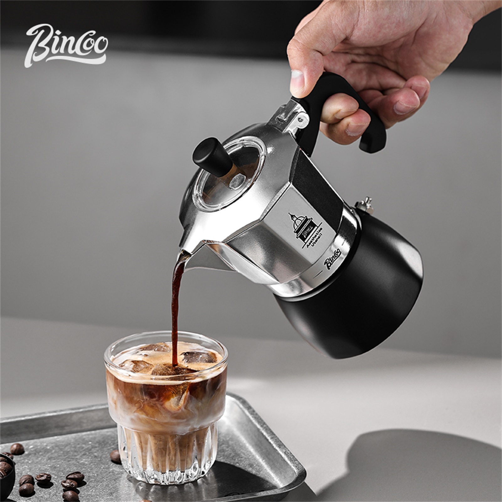 BINCOO Double Valve Moka Pot，E - Coffee Equipment Machine recension och pris