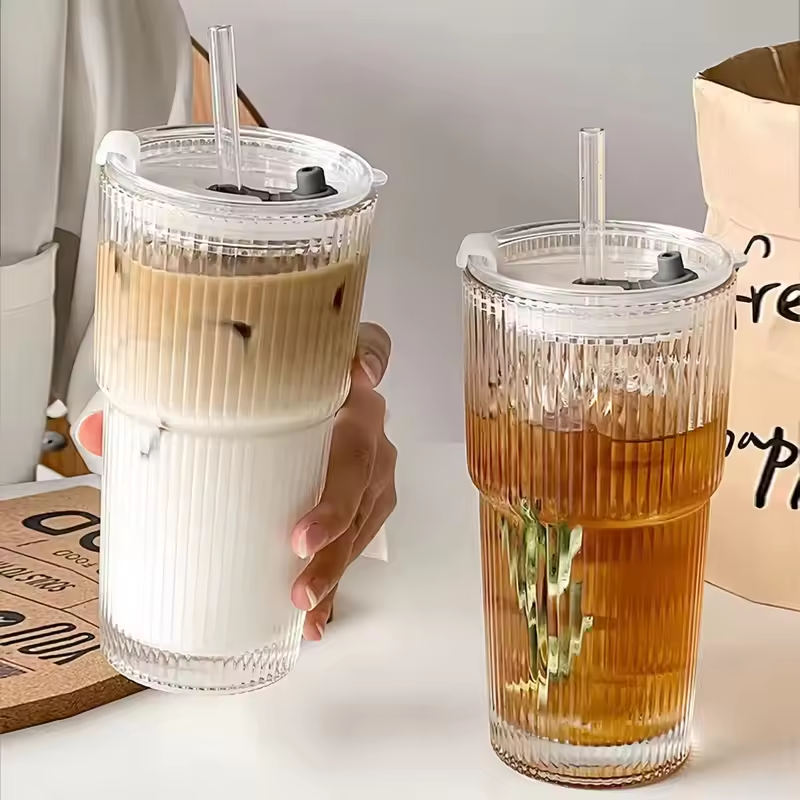 Large Capacity  Stripe Glass C - Espresso Shot Glass recension och pris