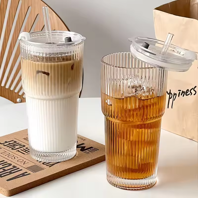 Large Capacity  Stripe Glass C - Espresso Shot Glass recension och pris