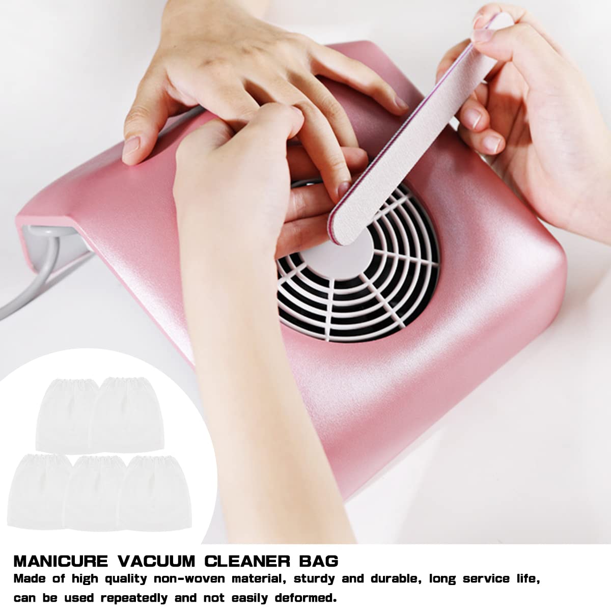 10 PCS Reusable Non-Woven Nail - Coffee X recension och pris