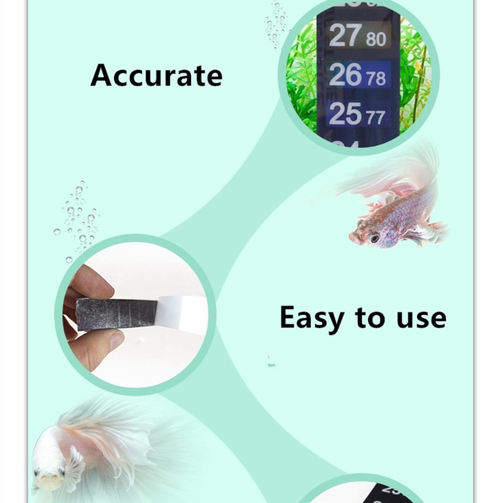 Dual Scale Aquarium Thermomete - Temperature Strip Thermometer recension och pris