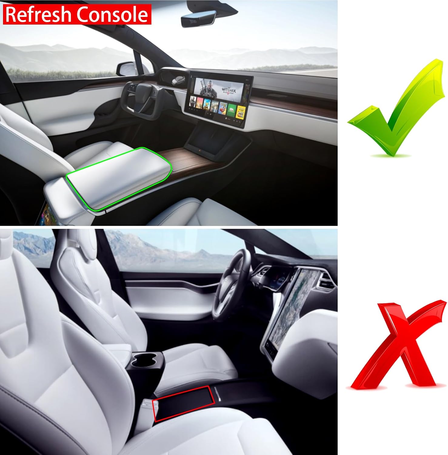 For Tesla Model S Model X Plai - Coffee X recension och pris