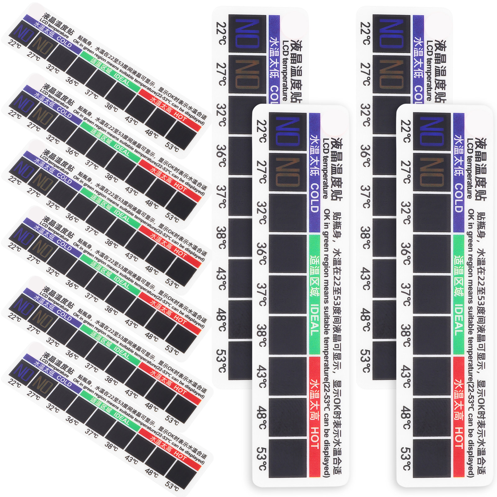 10Pcs Adhesive Thermometer Str - Temperature Strip Thermometer recension och pris