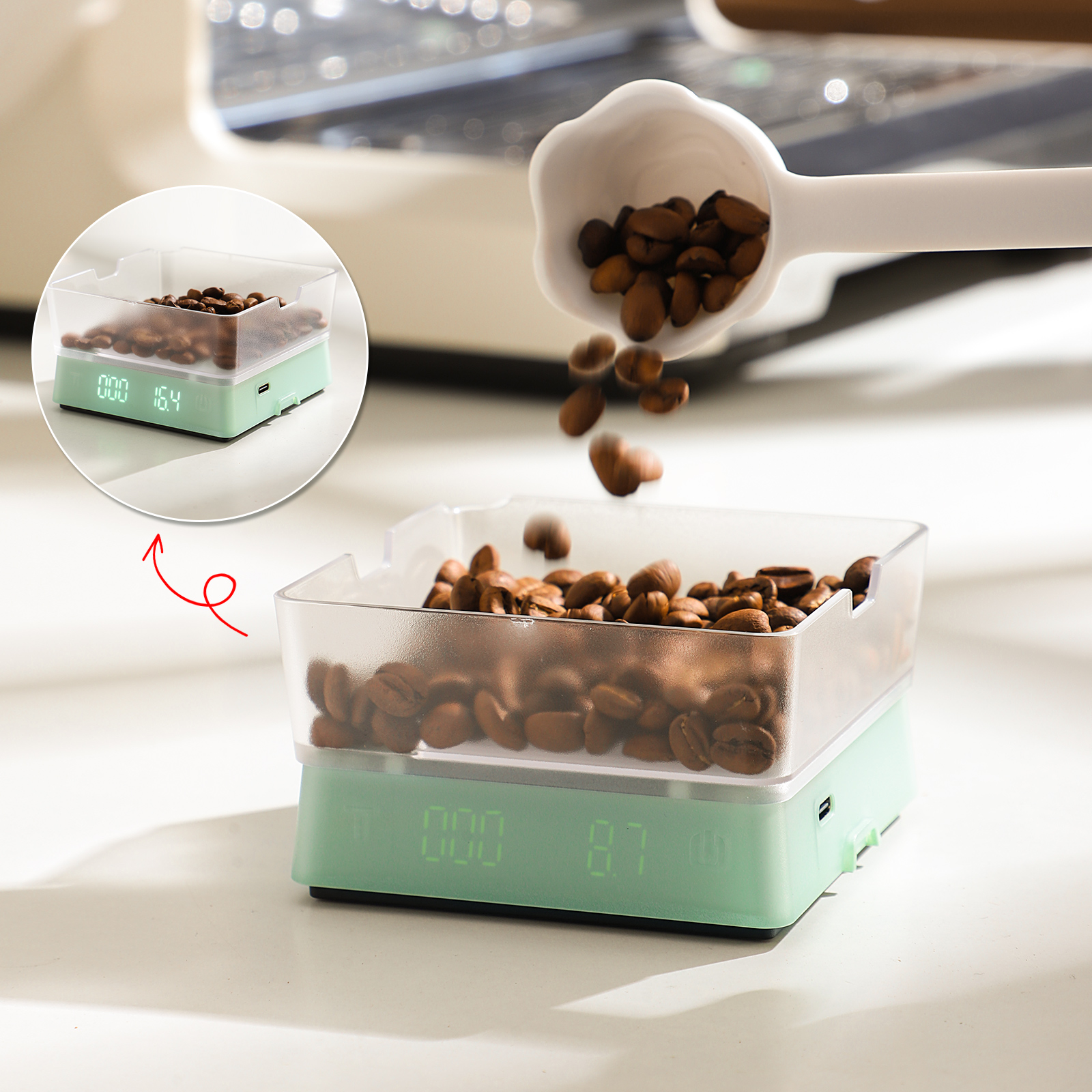 Bincoo electronic coffee scale - Coffee Equipment Machine recension och pris