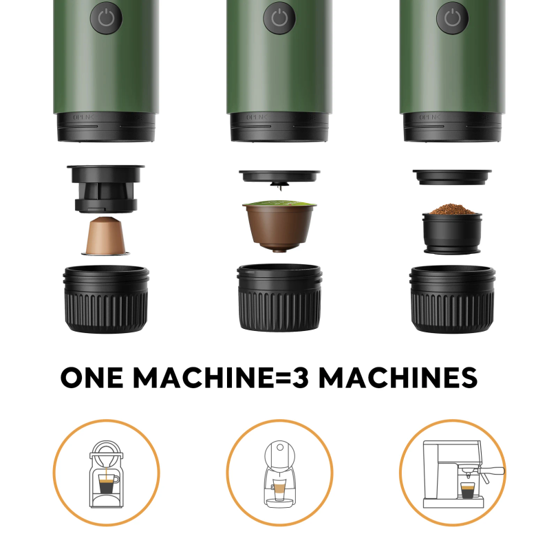 Portable Espresso Machine 3-in - Coffee Equipment Machine recension och pris