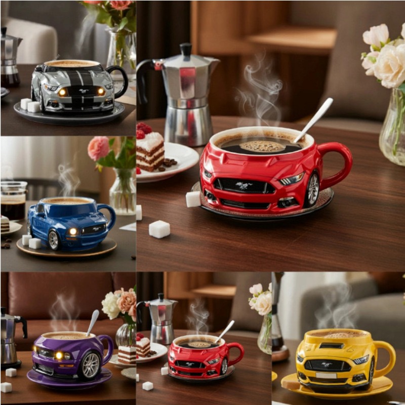 Handsome Sports Car Coffee Mug - Vintage Coffee Equipment recension och pris