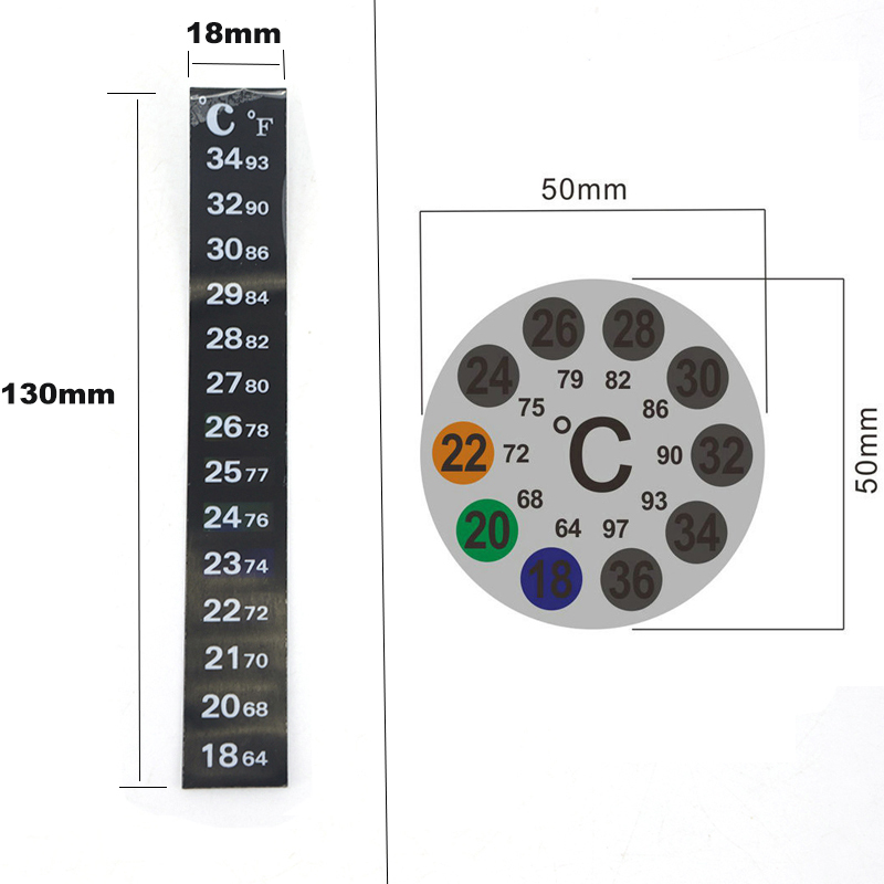 Aquarium Fish Tank Strip Stick - Temperature Strip Thermometer recension och pris