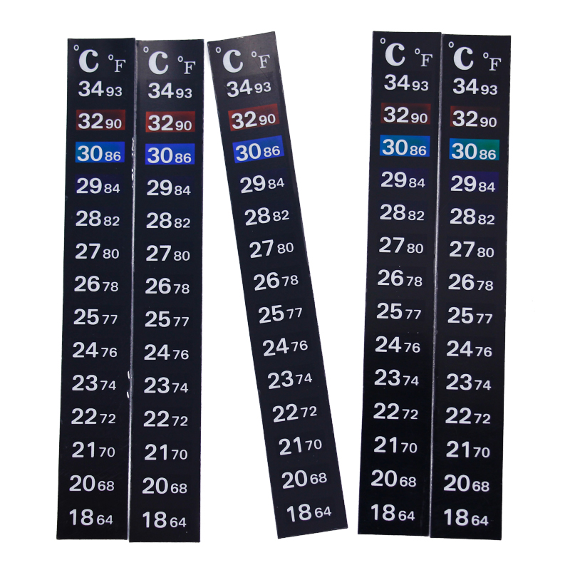1/2/3/5pcs/lot Change color Th - Temperature Strip Thermometer recension och pris