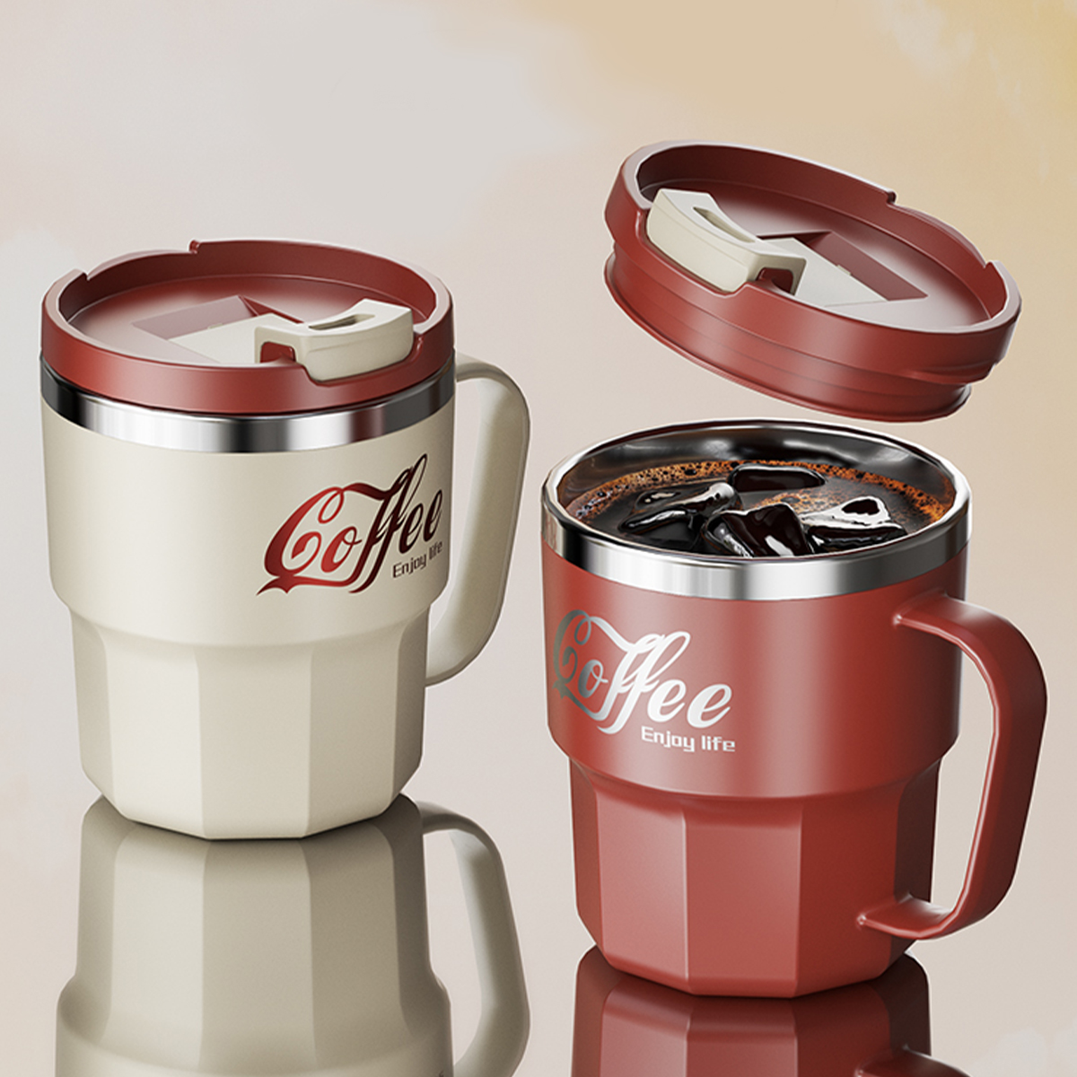 WORTHBUY 400/480ML 304 Stainle - Vintage Coffee Equipment recension och pris