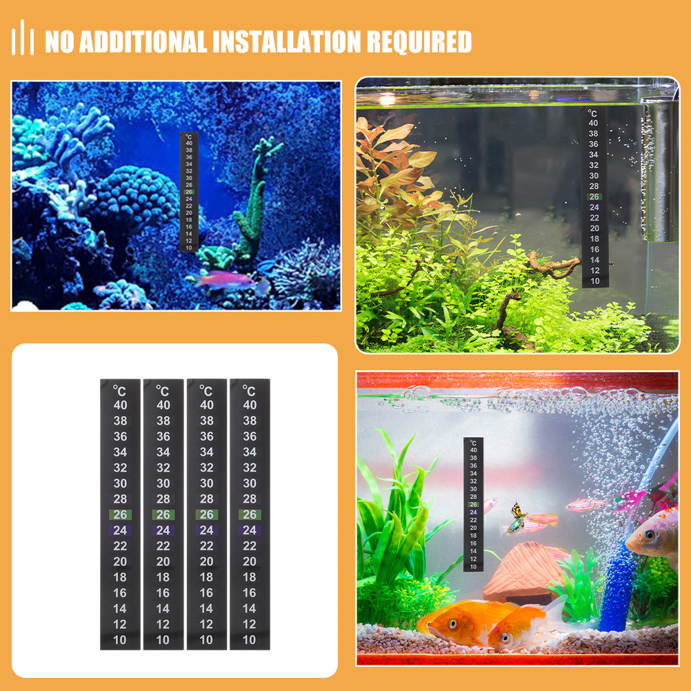 8Pcs Aquarium Temperature Stic - Temperature Strip Thermometer recension och pris