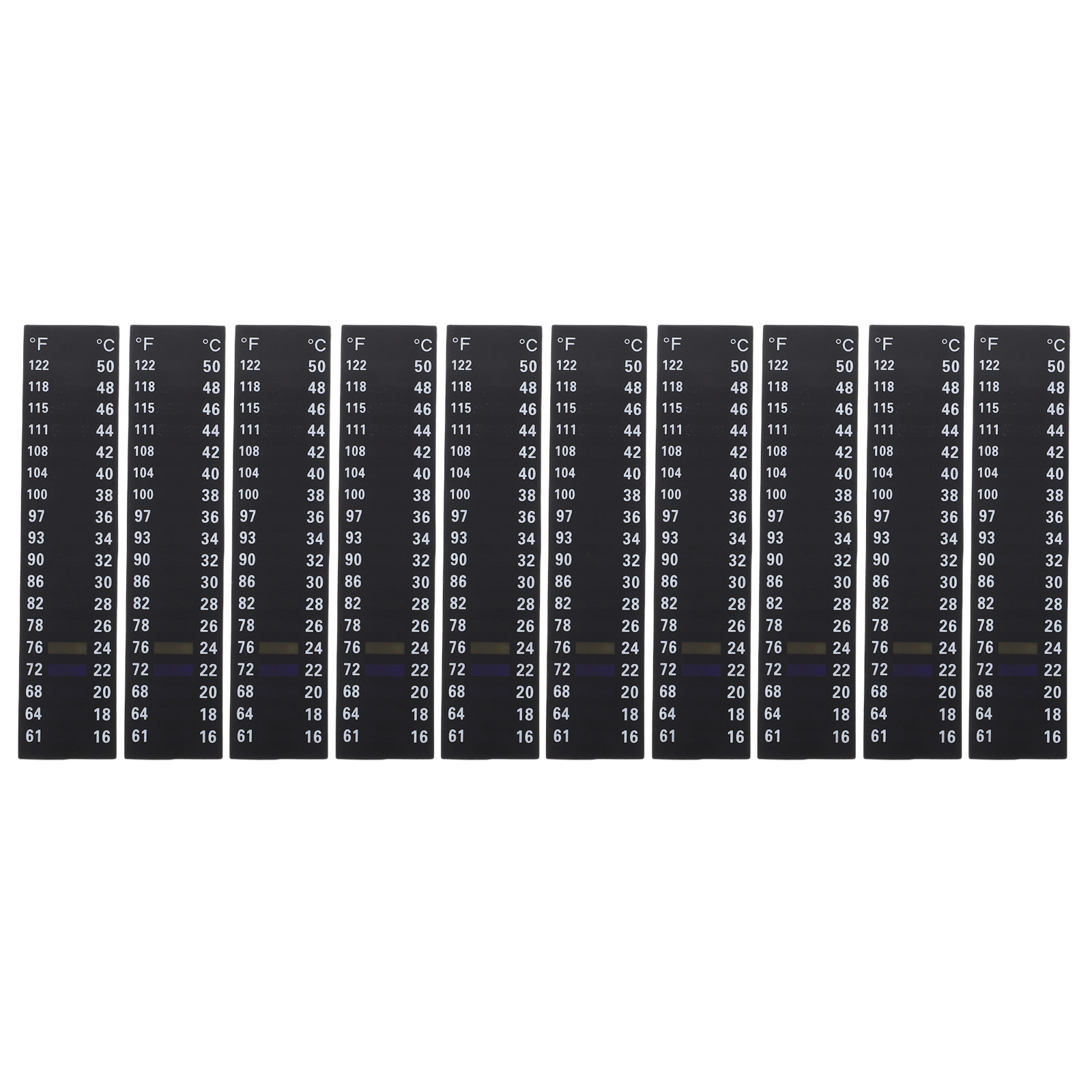 10Pcs Aquarium Water Strips Bo - Temperature Strip Thermometer recension och pris