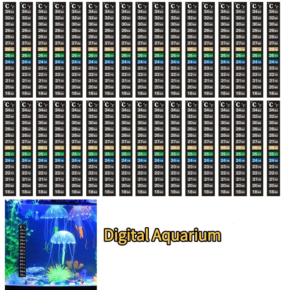 1/5pcs Digital Aquarium Home S - Temperature Strip Thermometer recension och pris