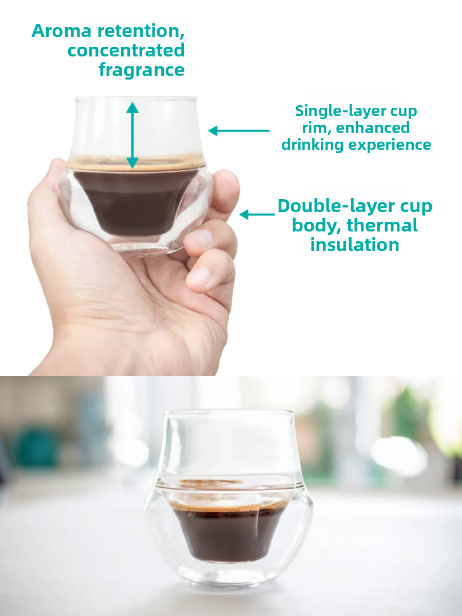 Italian Style Double Layer Hea - Espresso Shot Glass recension och pris