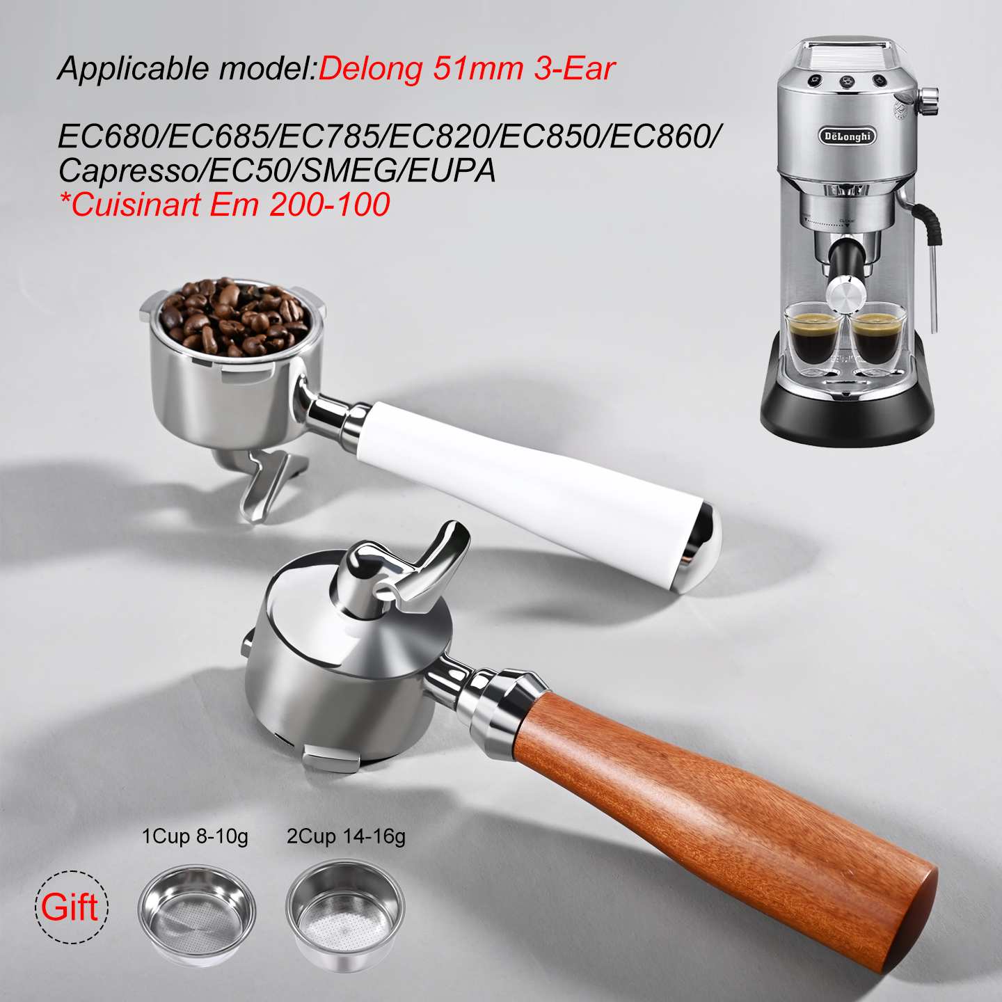 51mm Double Spout Coffee Porta - Coffee Equipment Machine recension och pris