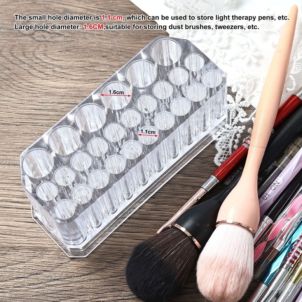 26 Holes Acrylic Nail Brushes  - Coffee X recension och pris