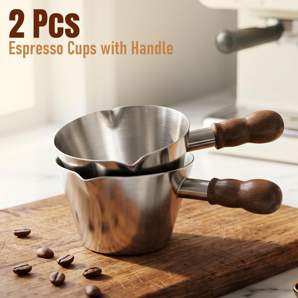 2 Pcs Espresso Cups with Handl - Espresso Shot Glass recension och pris